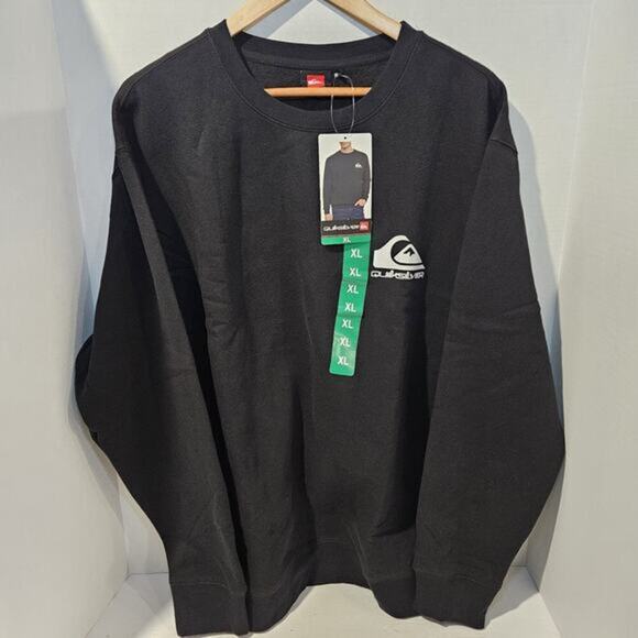 Quiksilver Men's Crew Neck Sweatshirt / Color Black /Size X-Large/ New With Tags - Picture 4 of 8